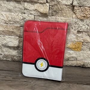 Red and White card collection binder
